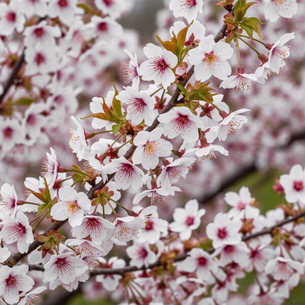 Prunus incisa Koujou-no-mai - Terras Plant - Bladverliezend - Winterhard - Witte Bloem