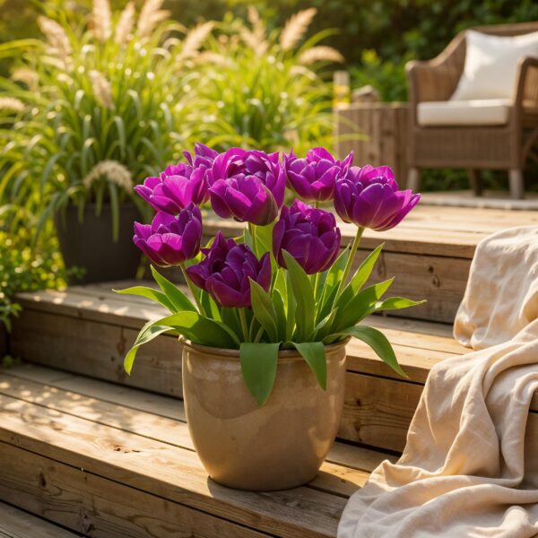 Bloembollen - Tulp Double Lilac - Paars - 50 stuks - Bolmaat 11/12