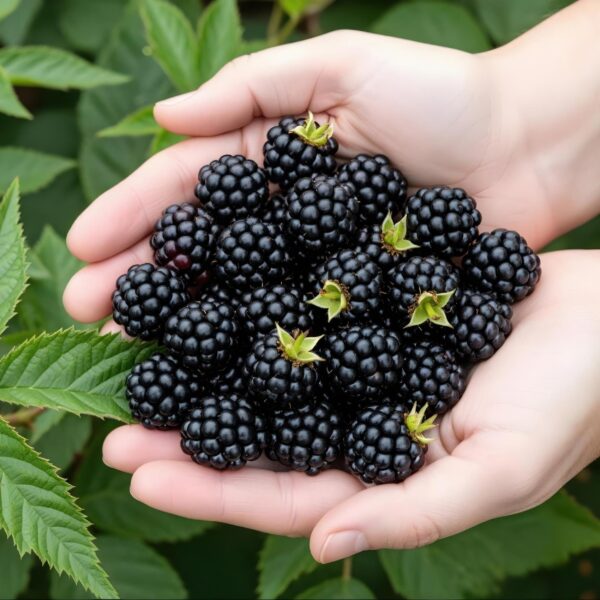 thumbnail_6000-2412.jpg Groenblijvende Braam - Rubus Thornless Evergreen - Winterhard - 3 Planten