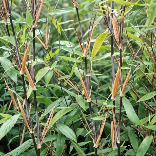 Bamboe - Fargesia Black Dragon - Bladhoudend - Niet Woekerend - Groen - 18 Planten