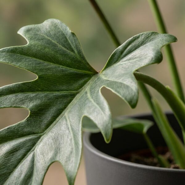 thumbnail_6000-53.jpg Philodendron - Philodendron Lacerum - Groen - Weinig onderhoud - met Potter Grijs