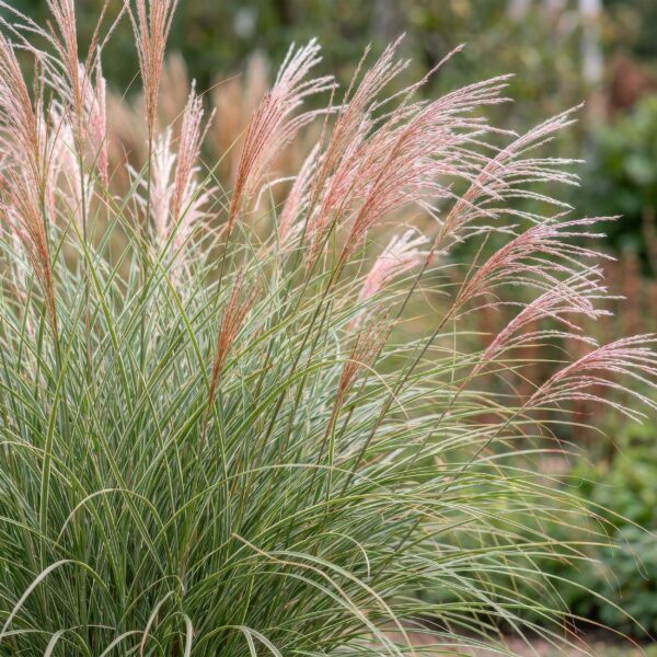 Miscanthus sin. Morning Light - Pampusgras - Met Pluim - Zilver - 6 Planten