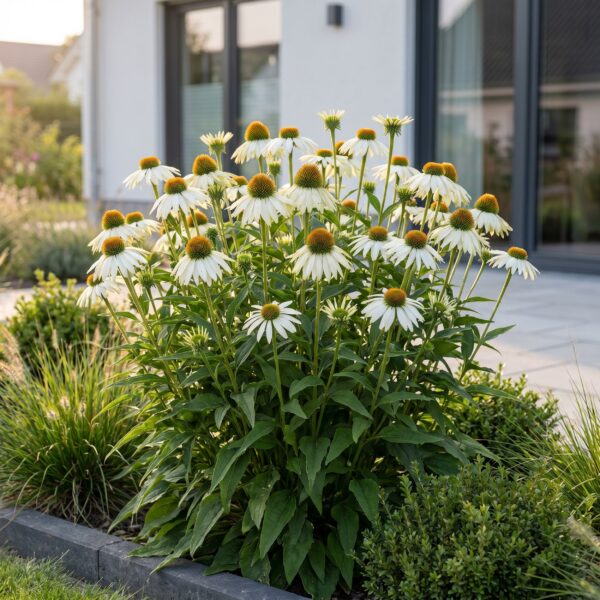 thumbnail_6000-1051.jpg Echinacea purp. Alba - Zonnehoed - Bijen- en vlinderlokkers - Wit - 6 Planten