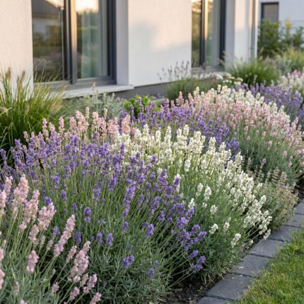 thumbnail_6000-1124.jpg Lavandula Tricolour - Lavendel - Geurend - Blauw - Roze - Wit - 6 Planten