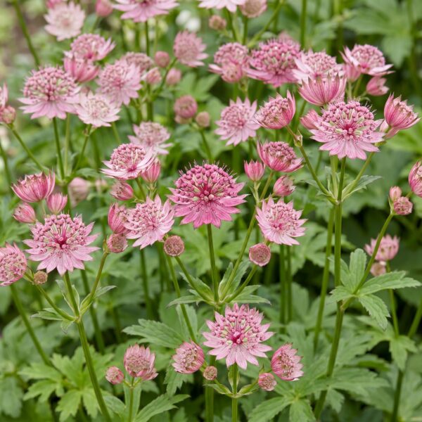thumbnail_6000-1135.jpg Astrantia major - Sterrenkruid - Schaduw - Wit-Roze - 6 Planten