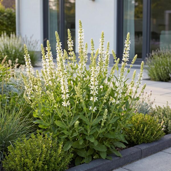 thumbnail_6000-1736.jpg Salvia nem. Schneehügel - Salie - Bijen en Vlinderlokkers - Wit - 3 Planten