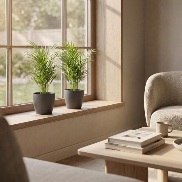 thumbnail_6000-237.jpg Areca Lutescens - Goudpalm - 4 Planten - met Potter Grijs