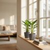 Strelitzia Reginea - Paradijsvogelbloem - 4 Planten - met Potter Grijs