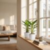 Strelitzia Reginea - Paradijsvogelbloem - 4 Planten - met Potter Wit