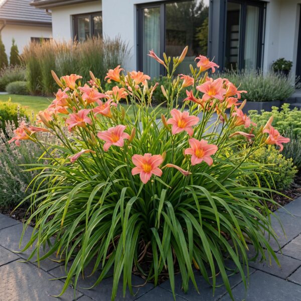 Hemerocallis Pink Damask - Daglelie - Bijen en Vlinderlokkers - Roze