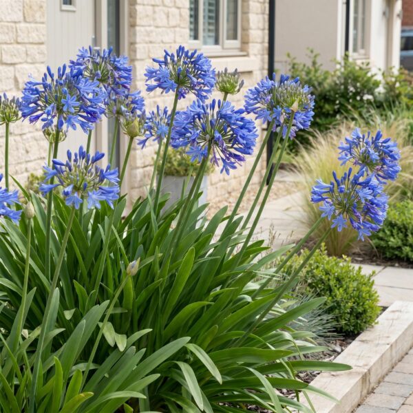 thumbnail_6000-4468.jpg Agapanthus africanus - Afrikaanse Lelie - Bijen en Vlinderlokkers - Blauw