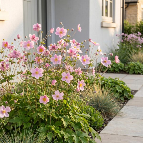 Anemone hup. Splendens - Herfst Anemoon - Schaduw - Donker Roze