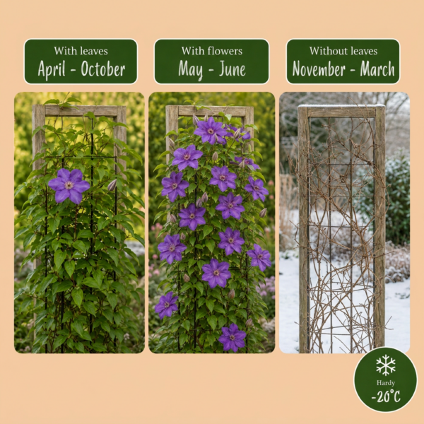 thumbnail_6000-114.png Clematis The President - Bosrank De President - Paars - Klimplant