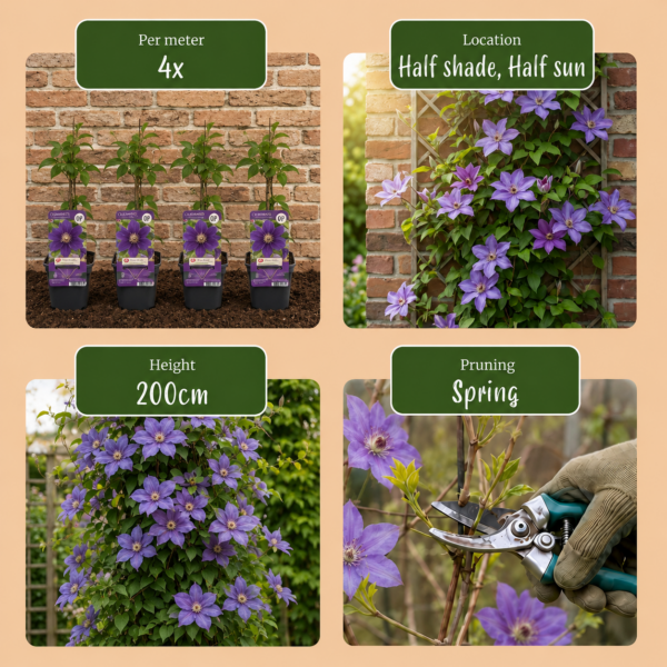 thumbnail_6000-214.png Clematis Justa - Bosrank - Licht Blauw - Klimplant | 6 stuks