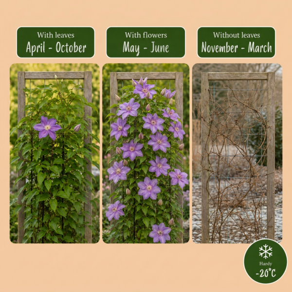 thumbnail_6000-215.png Clematis Justa - Bosrank - Licht Blauw - Klimplant | 6 stuks